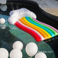Colchón de colchón de piscina de arco iris personalizado en carrozas de playa